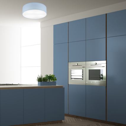 Plafonjera SIRJA PASTEL DOUBLE 4xE27/15W/230V pr. 45 cm plava