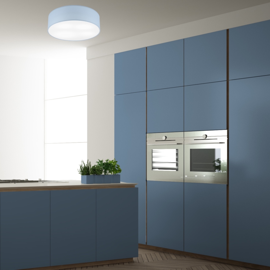 Plafonjera SIRJA PASTEL DOUBLE 4xE27/15W/230V pr. 45 cm plava