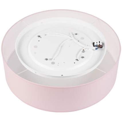 Plafonjera SIRJA PASTEL DOUBLE 4xE27/15W/230V pr. 45 cm roze