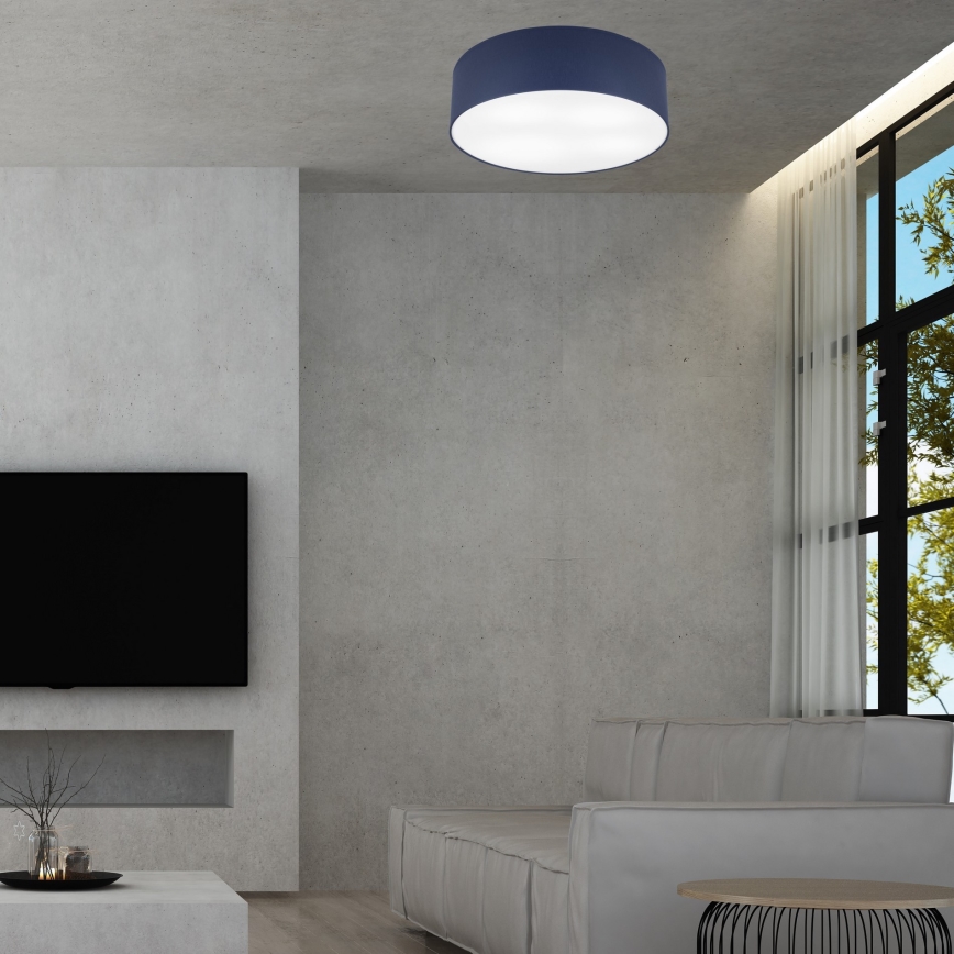 Plafonjera SIRJA PASTEL DOUBLE 4xE27/15W/230V pr. 45 cm tamno plavi