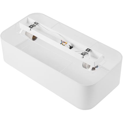 Plafonjera SIRJA SQUARE 2xE27/15W/230V bela
