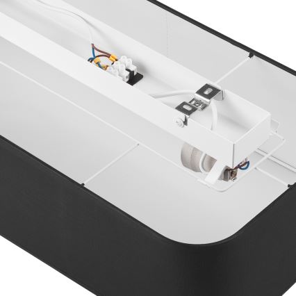 Plafonjera SIRJA SQUARE 2xE27/15W/230V crni