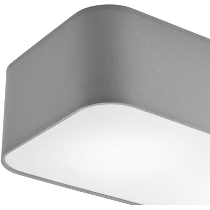 Plafonjera SIRJA SQUARE 2xE27/15W/230V siv