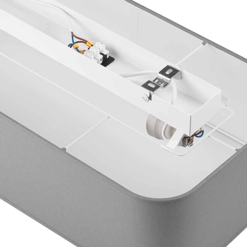 Plafonjera SIRJA SQUARE 2xE27/15W/230V siv