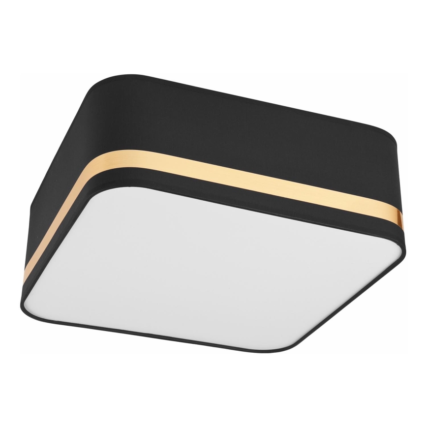 Plafonjera SIRJA SQUARE 2xE27/60W/230V 35x35 cm crni