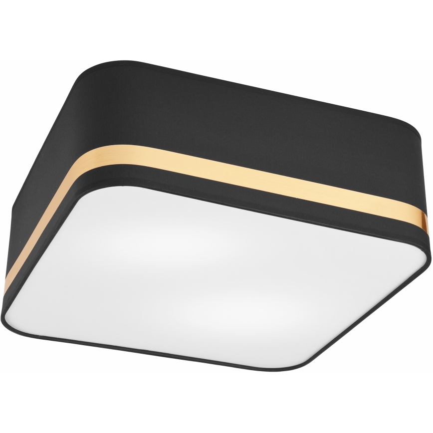 Plafonjera SIRJA SQUARE 2xE27/60W/230V 35x35 cm crni