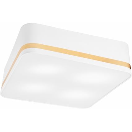 Plafonjera SIRJA SQUARE 4xE27/60W/230V 45x45 cm bela