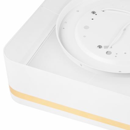 Plafonjera SIRJA SQUARE 4xE27/60W/230V 45x45 cm bela