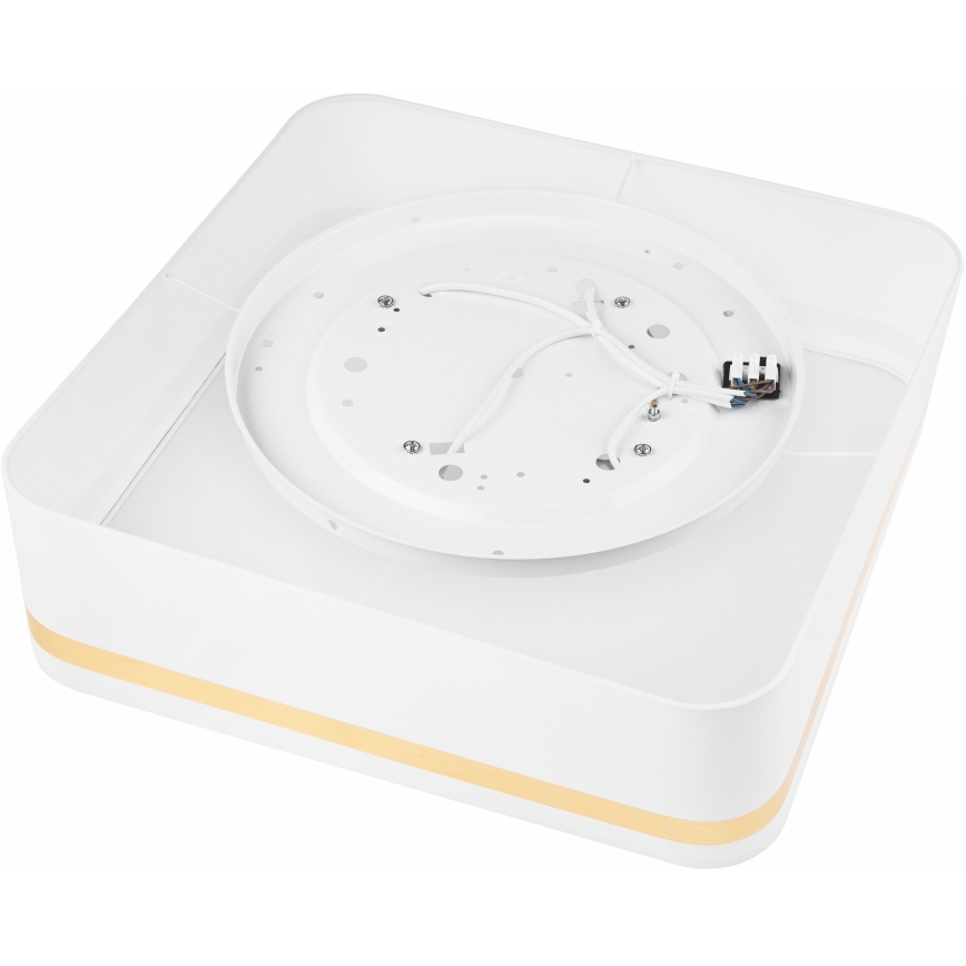 Plafonjera SIRJA SQUARE 4xE27/60W/230V 45x45 cm bela