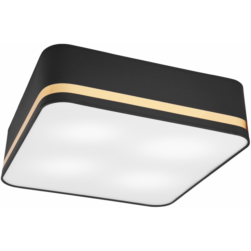Plafonjera SIRJA SQUARE 4xE27/60W/230V 45x45 cm crni