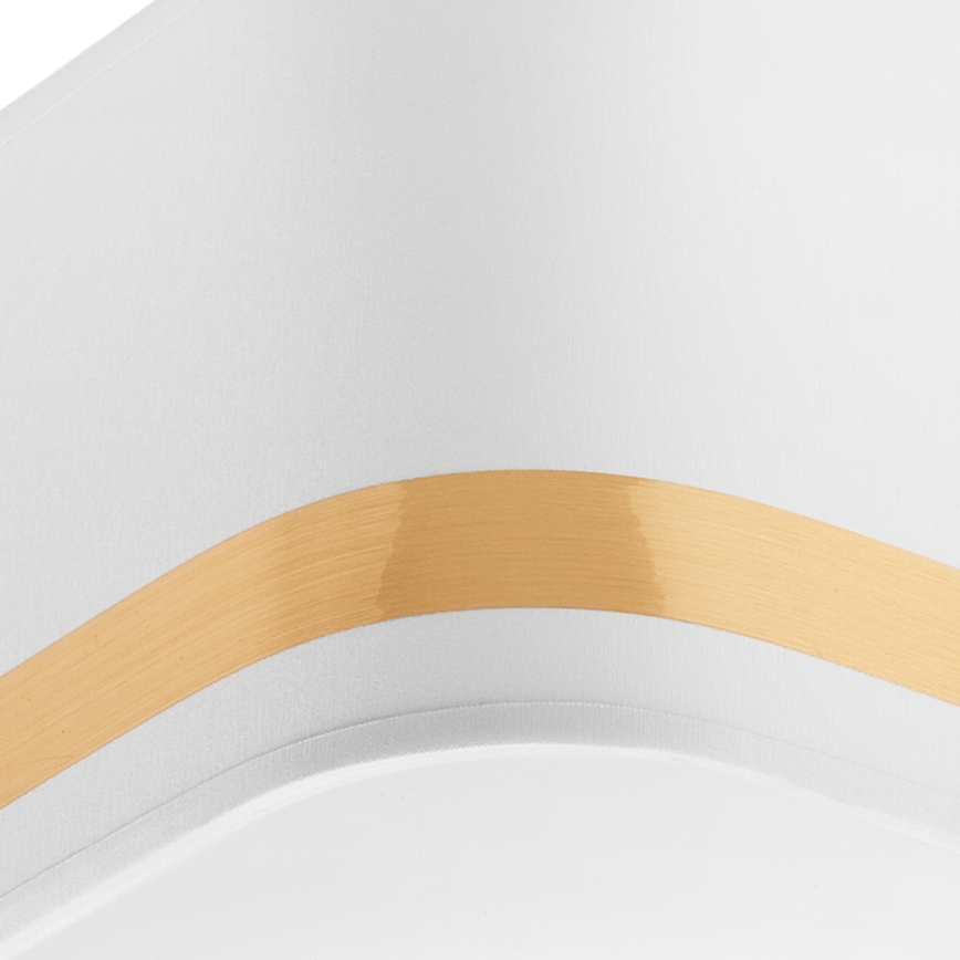 Plafonjera SIRJA SQUARE STRIPE 2xE27/15W/230V bela/zl.