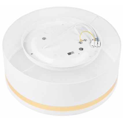 Plafonjera SIRJA STRIPE 2xE27/15W/230V pr. 35 cm bela