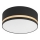 Plafonjera SIRJA STRIPE 2xE27/15W/230V pr. 35 cm crni