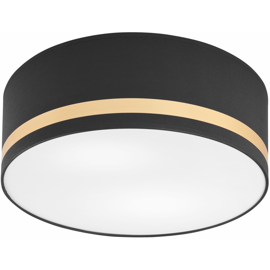 Plafonjera SIRJA STRIPE 2xE27/15W/230V pr. 35 cm crni