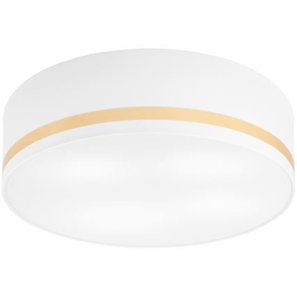 Plafonjera SIRJA STRIPE 4xE27/15W/230V pr. 45 cm bela