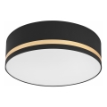 Plafonjera SIRJA STRIPE 4xE27/15W/230V pr. 45 cm crni