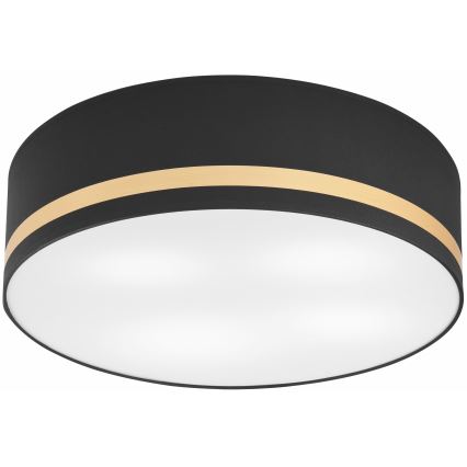 Plafonjera SIRJA STRIPE 4xE27/15W/230V pr. 45 cm crni