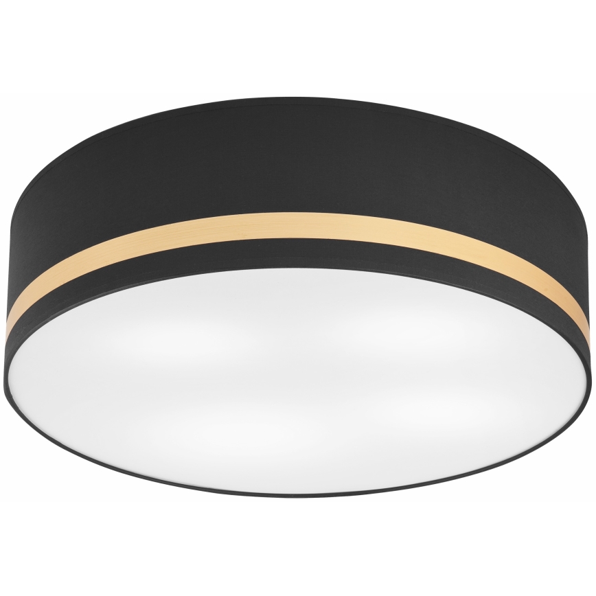Plafonjera SIRJA STRIPE 4xE27/15W/230V pr. 45 cm crni