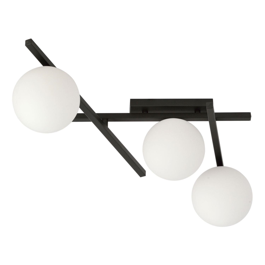 Plafonjera SMART 3xE14/10W/230V crni/bela