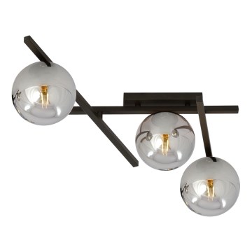 Plafonjera SMART 3xE14/10W/230V crni/siv