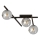 Plafonjera SMART 3xE14/10W/230V crni/siv