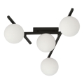 Plafonjera SMART 4xE14/10W/230V crni/bela