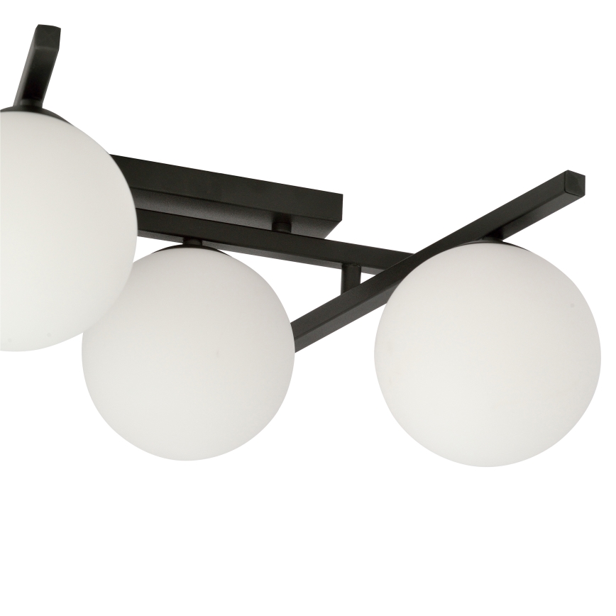Plafonjera SMART 4xE14/10W/230V crni/bela