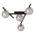 Plafonjera SMART 4xE14/10W/230V crni/siv