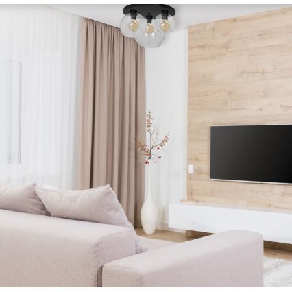 Plafonjera SOFIA 3xE27/60W/230V prozirna