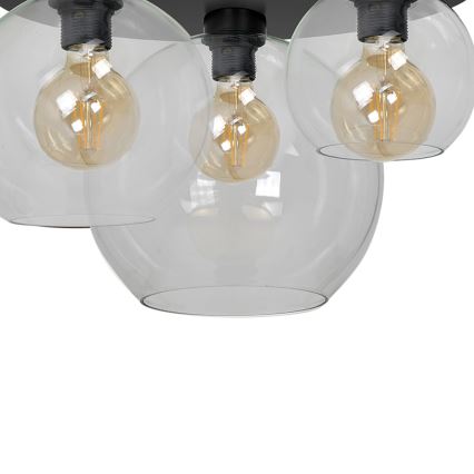 Plafonjera SOFIA 3xE27/60W/230V prozirna