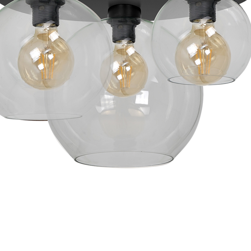 Plafonjera SOFIA 3xE27/60W/230V prozirna