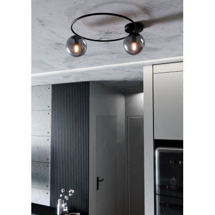 Plafonjera SOPRA 2xE14/10W/230V crni