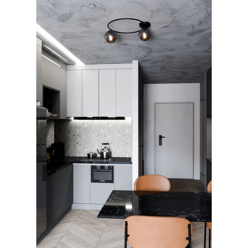 Plafonjera SOPRA 2xE14/10W/230V crni