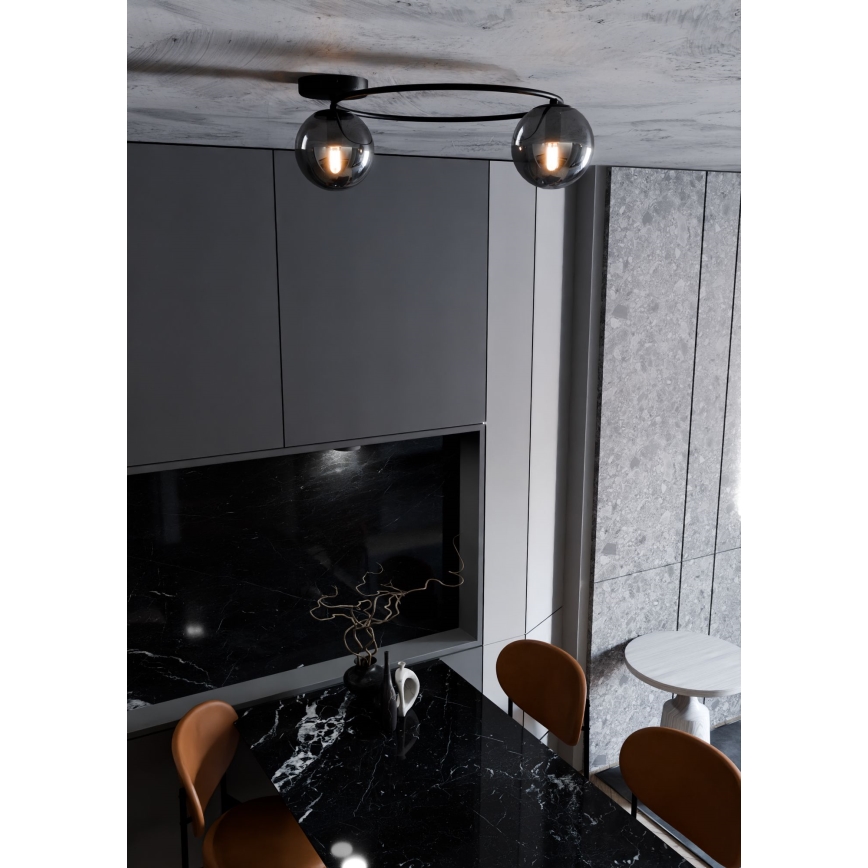 Plafonjera SOPRA 2xE14/10W/230V crni