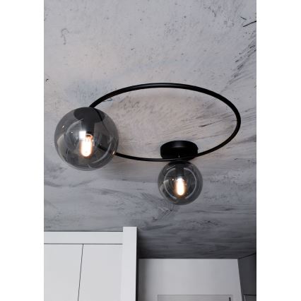 Plafonjera SOPRA 2xE14/10W/230V crni