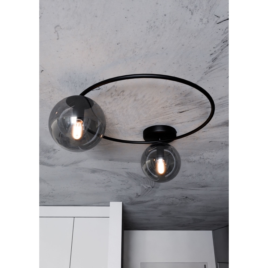 Plafonjera SOPRA 2xE14/10W/230V crni