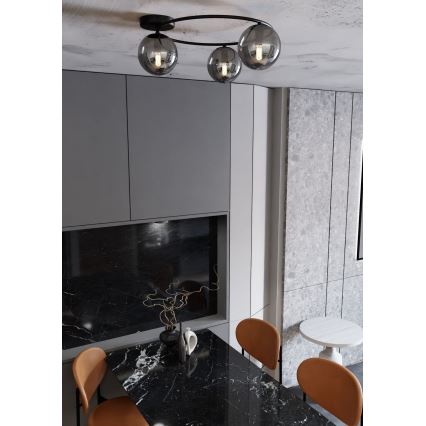 Plafonjera SOPRA 3xE14/10W/230V crni