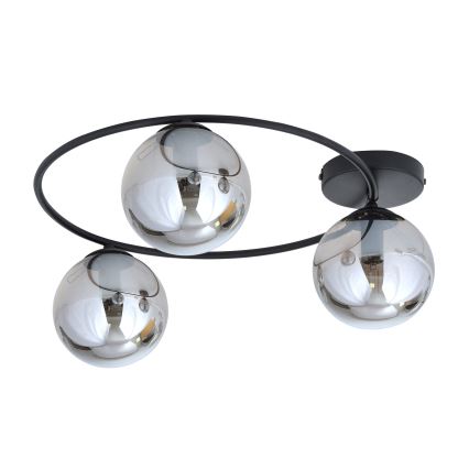 Plafonjera SOPRA 3xE14/10W/230V crni