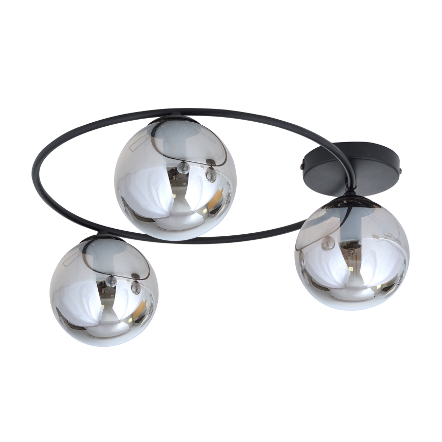Plafonjera SOPRA 3xE14/10W/230V crni