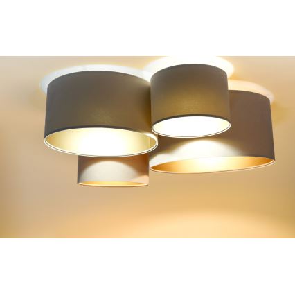 Plafonjera SPACE 4xE27/60W/230V bež/zl.