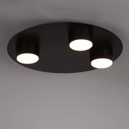 Plafonjera STAR 3xGX53/12W/230V crni