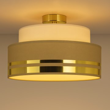 Plafonjera TAMI 1xE27/60W/230V bež/braon/zl.