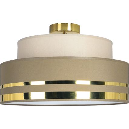 Plafonjera TAMI 1xE27/60W/230V bež/braon/zl.