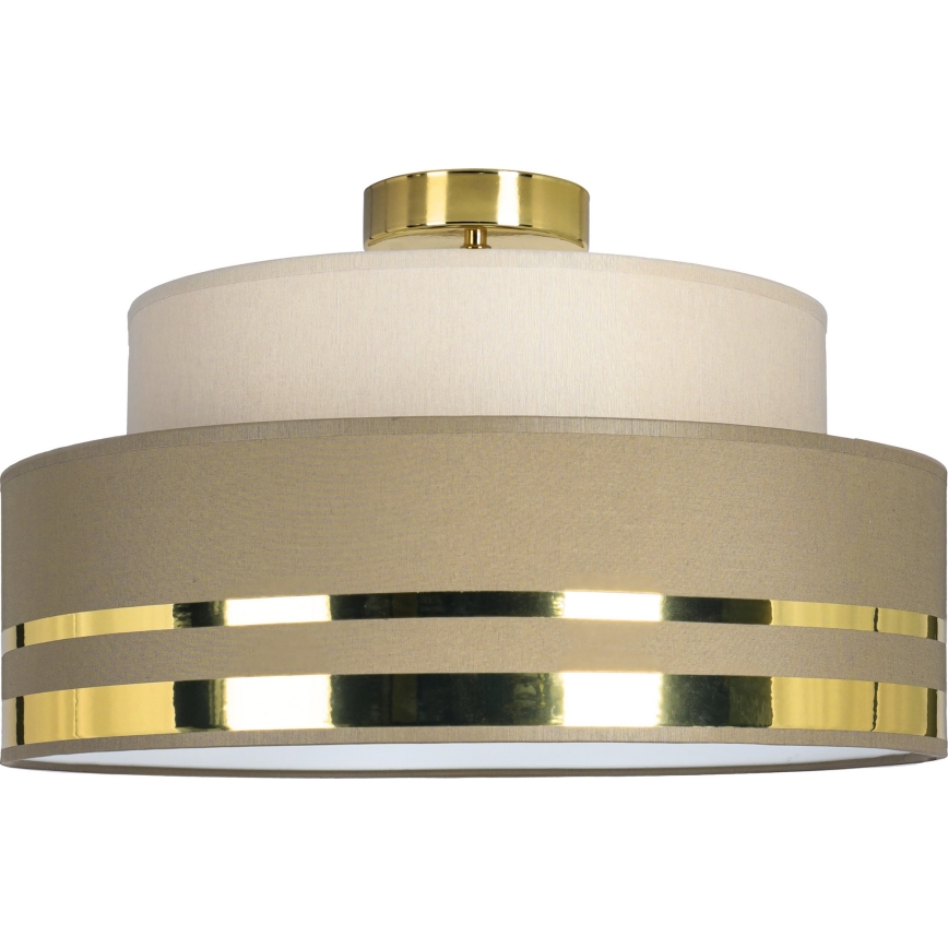 Plafonjera TAMI 1xE27/60W/230V bež/braon/zl.