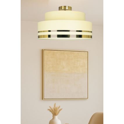 Plafonjera TAMI 1xE27/60W/230V bež/zl.