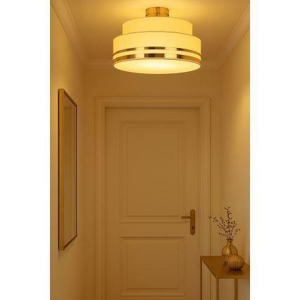 Plafonjera TAMI 1xE27/60W/230V bež/zl.