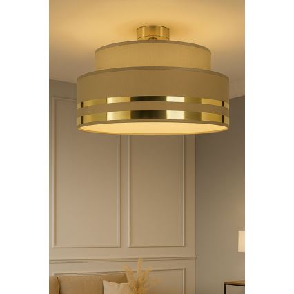 Plafonjera TAMI 1xE27/60W/230V braon/zl.