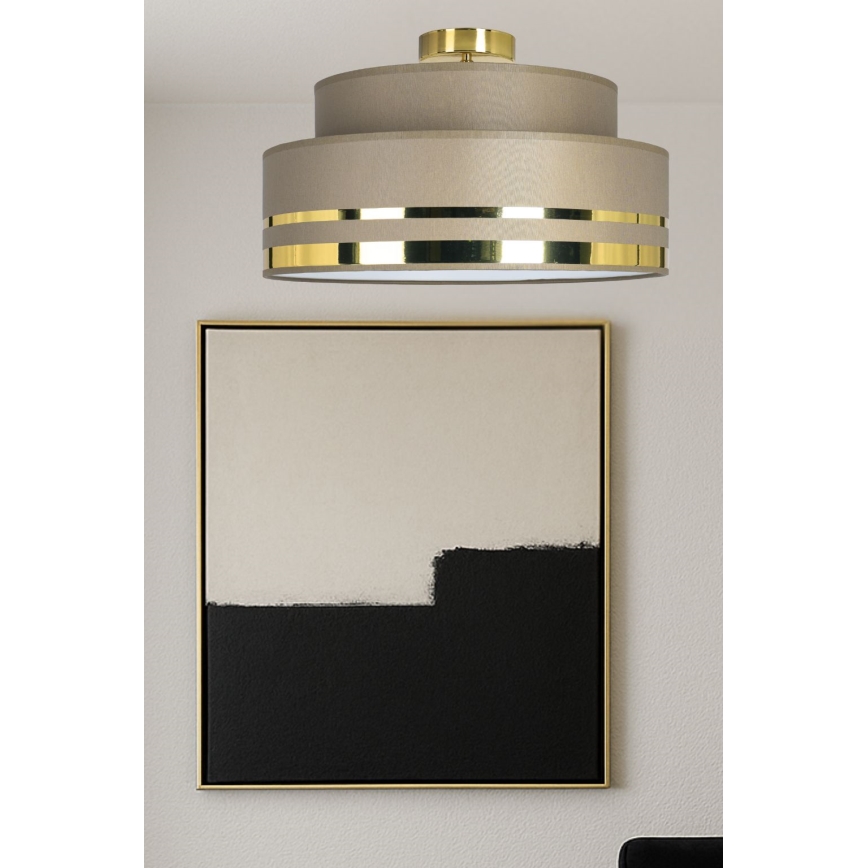 Plafonjera TAMI 1xE27/60W/230V braon/zl.