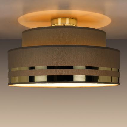 Plafonjera TAMI 1xE27/60W/230V braon/zl.