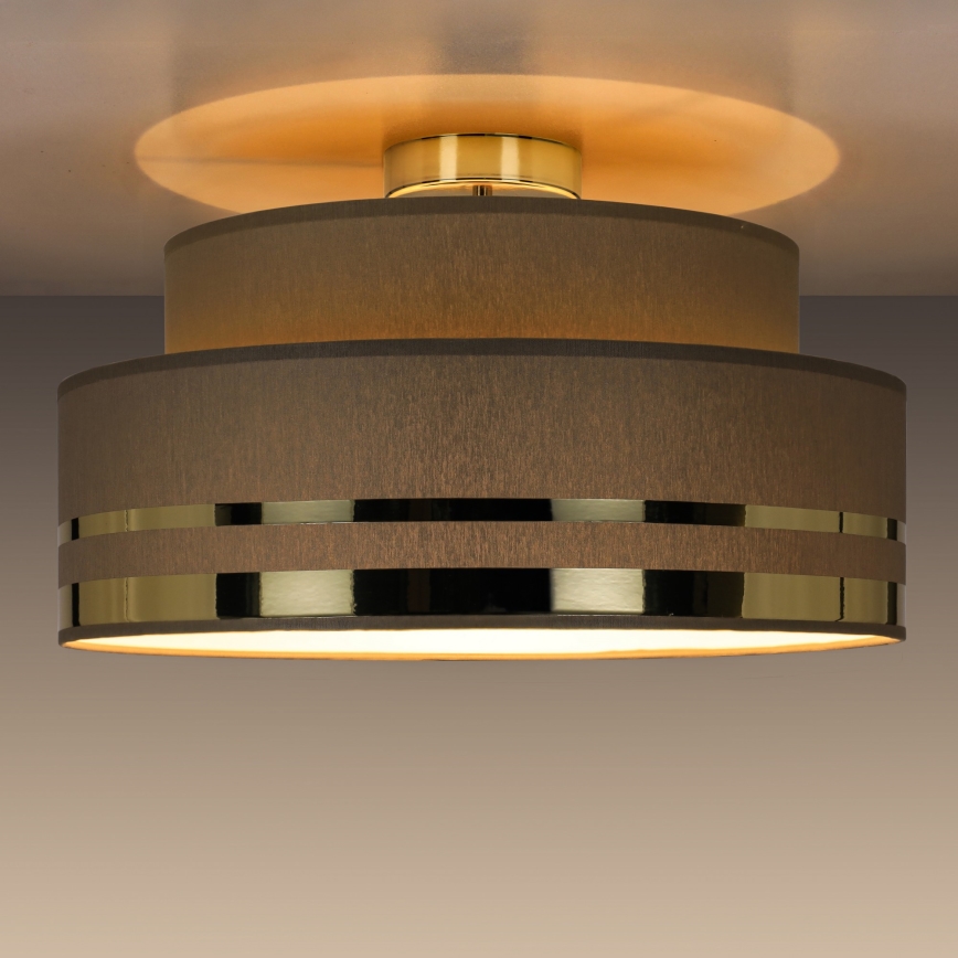 Plafonjera TAMI 1xE27/60W/230V braon/zl.